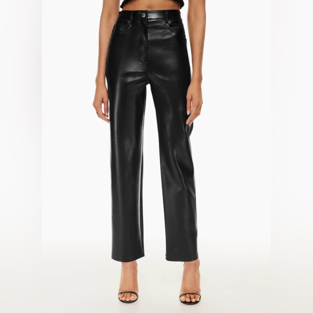 Aritzia Wilfred Melina Pants - Faux Leather
